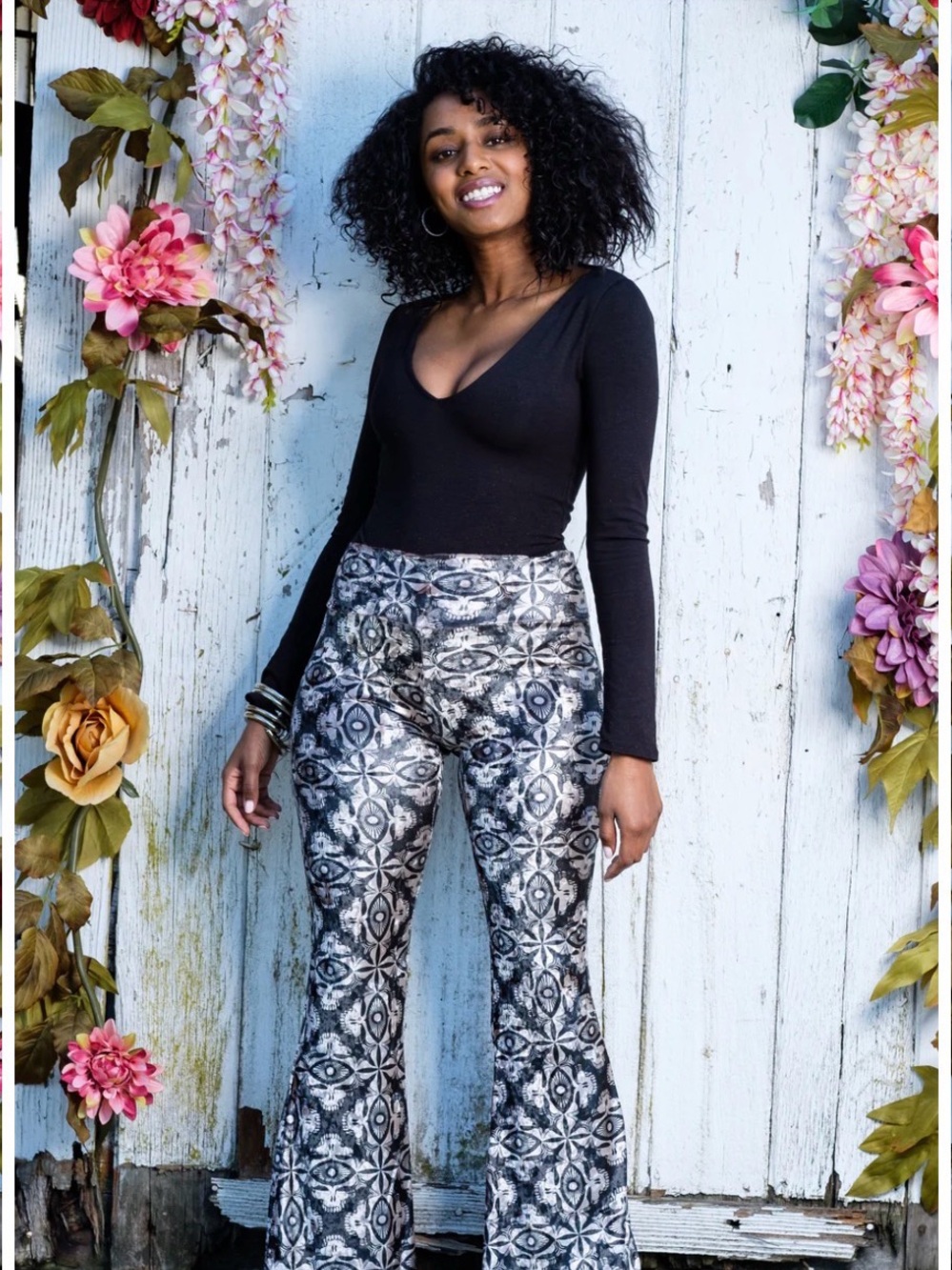 Warrior Within Grateful Dead Velvet Stealie Yoga Festival Flare Pants Large M/L